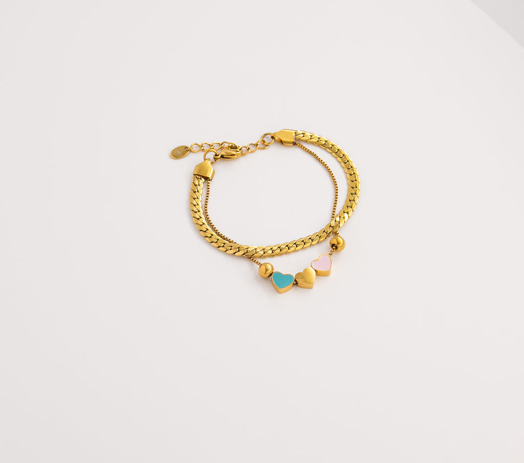 Trio Heart Bracelet