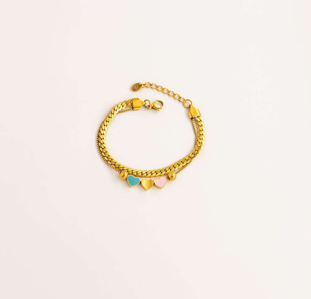 Trio Heart Bracelet