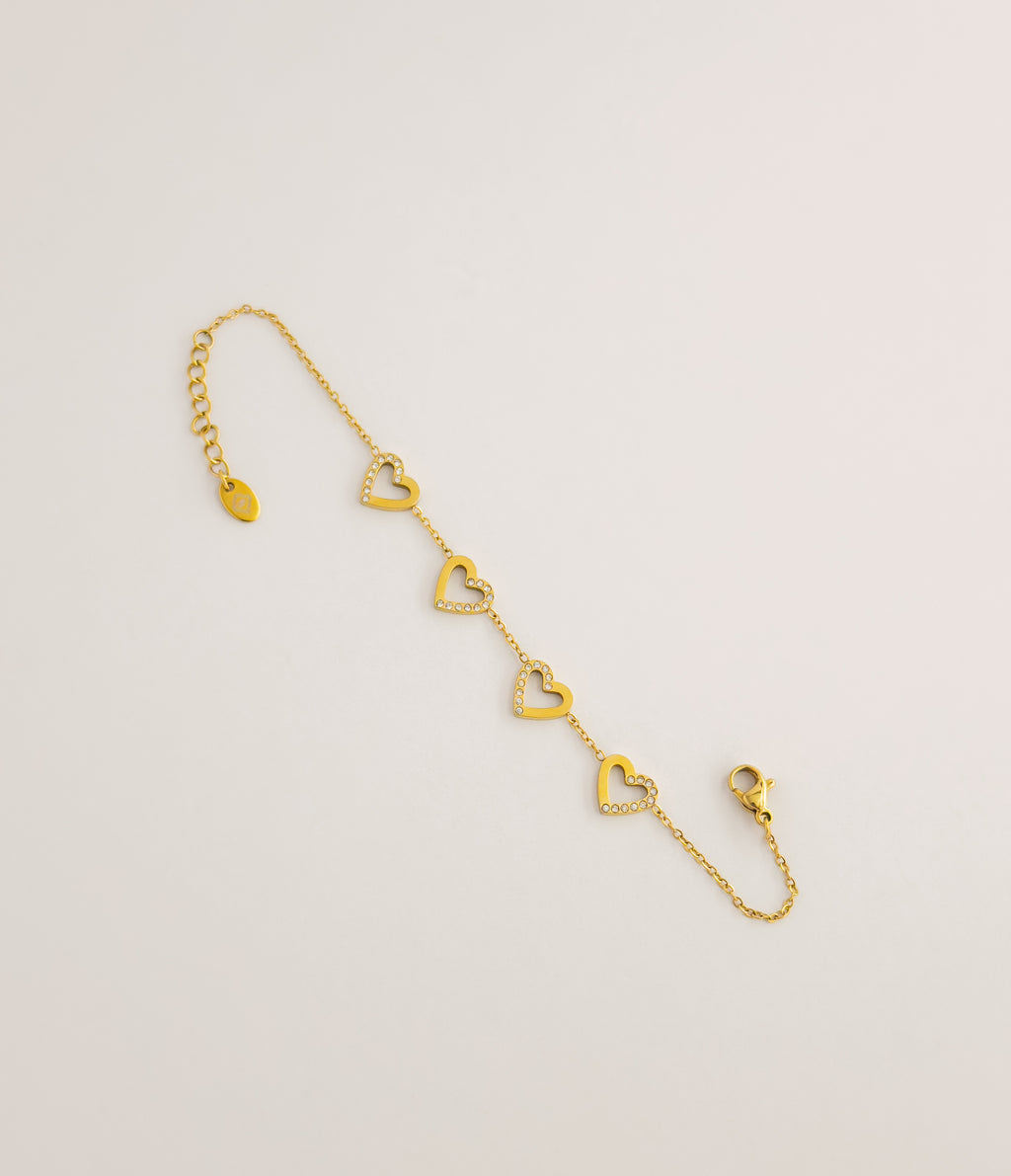 Heart Chain Bracelet