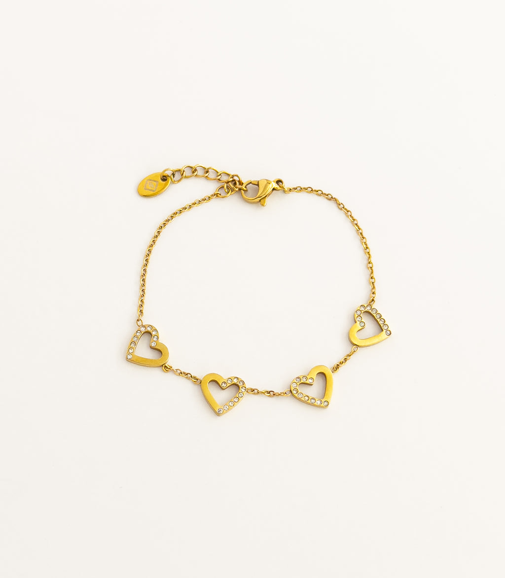 Heart Chain Bracelet