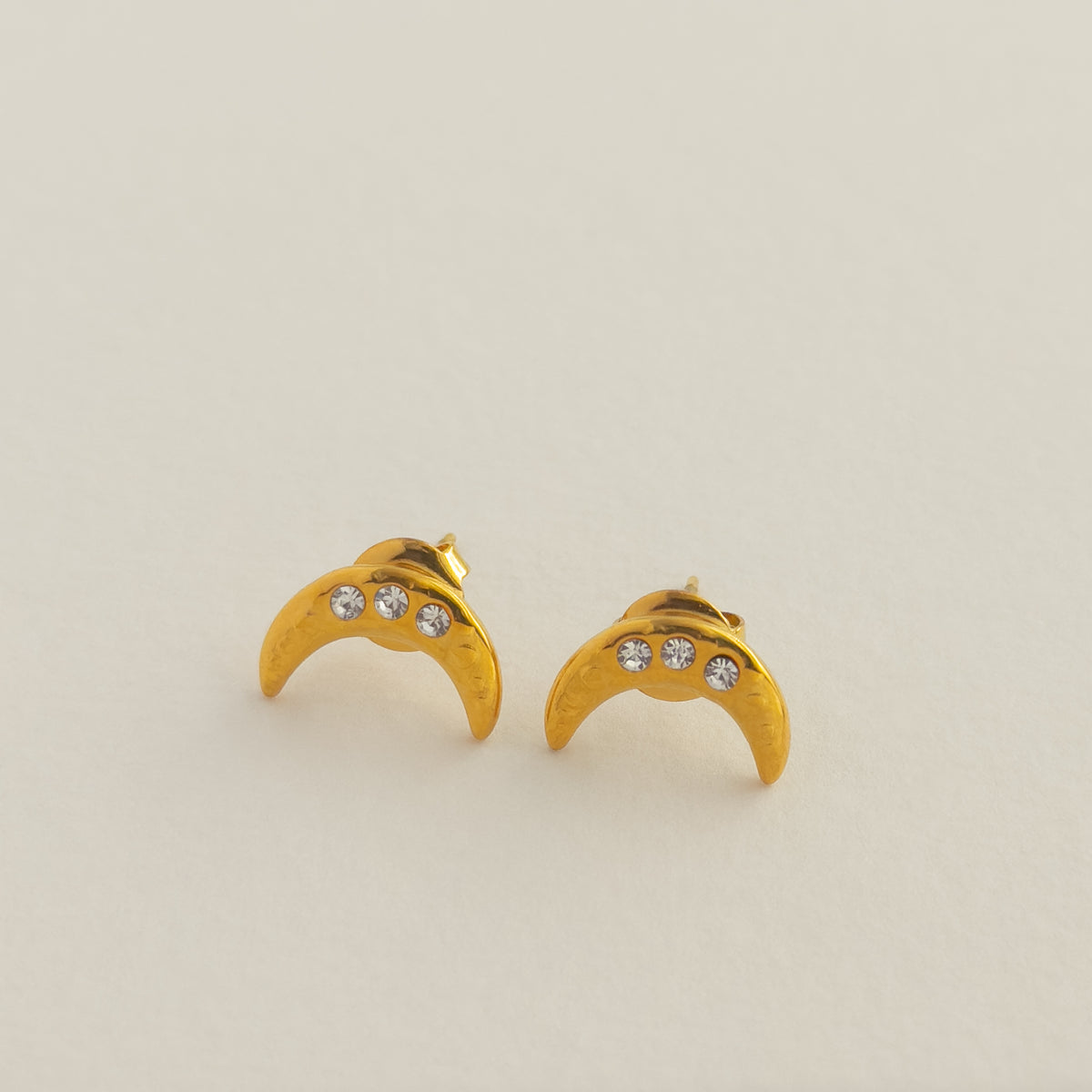 Luna Crescent Studs