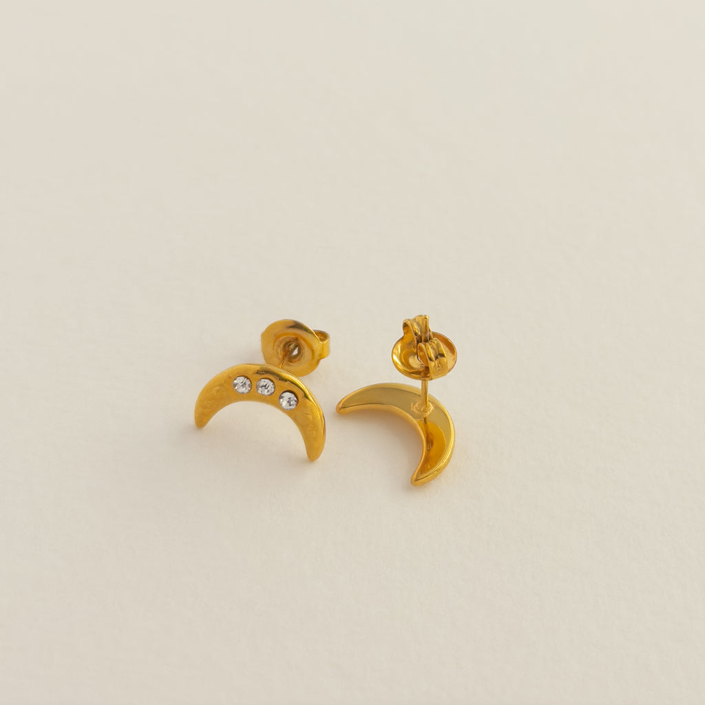 Luna Crescent Studs