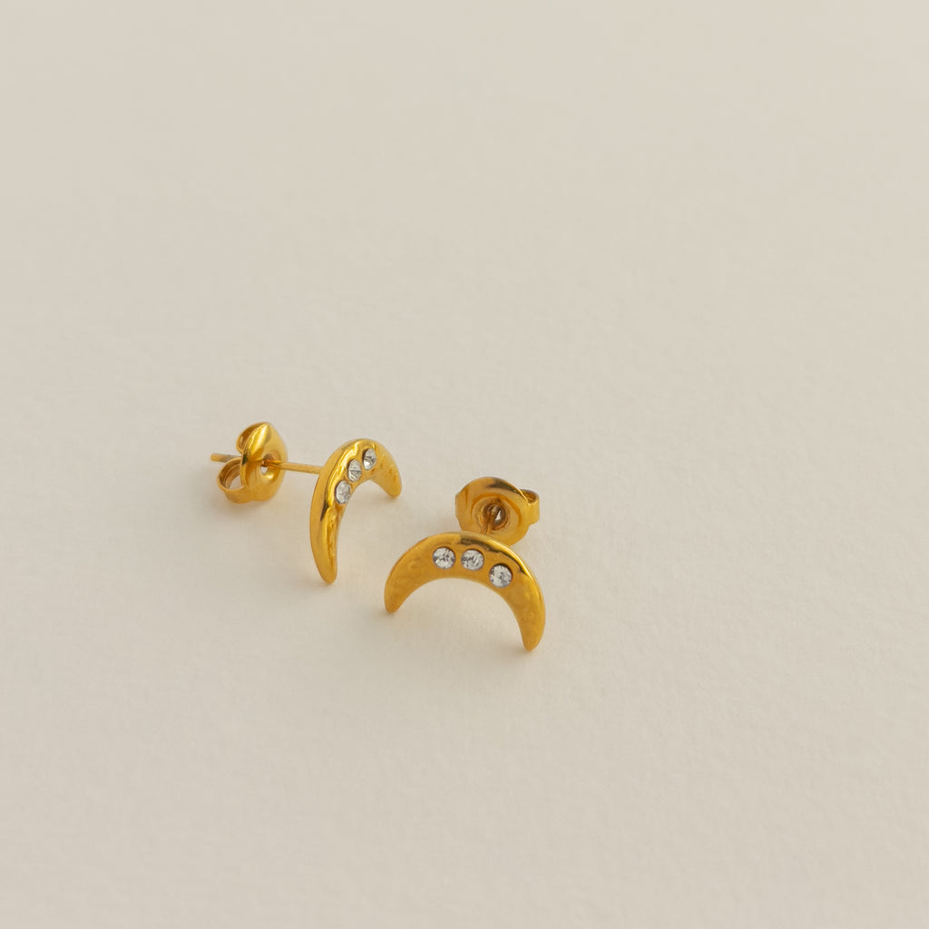 Luna Crescent Studs