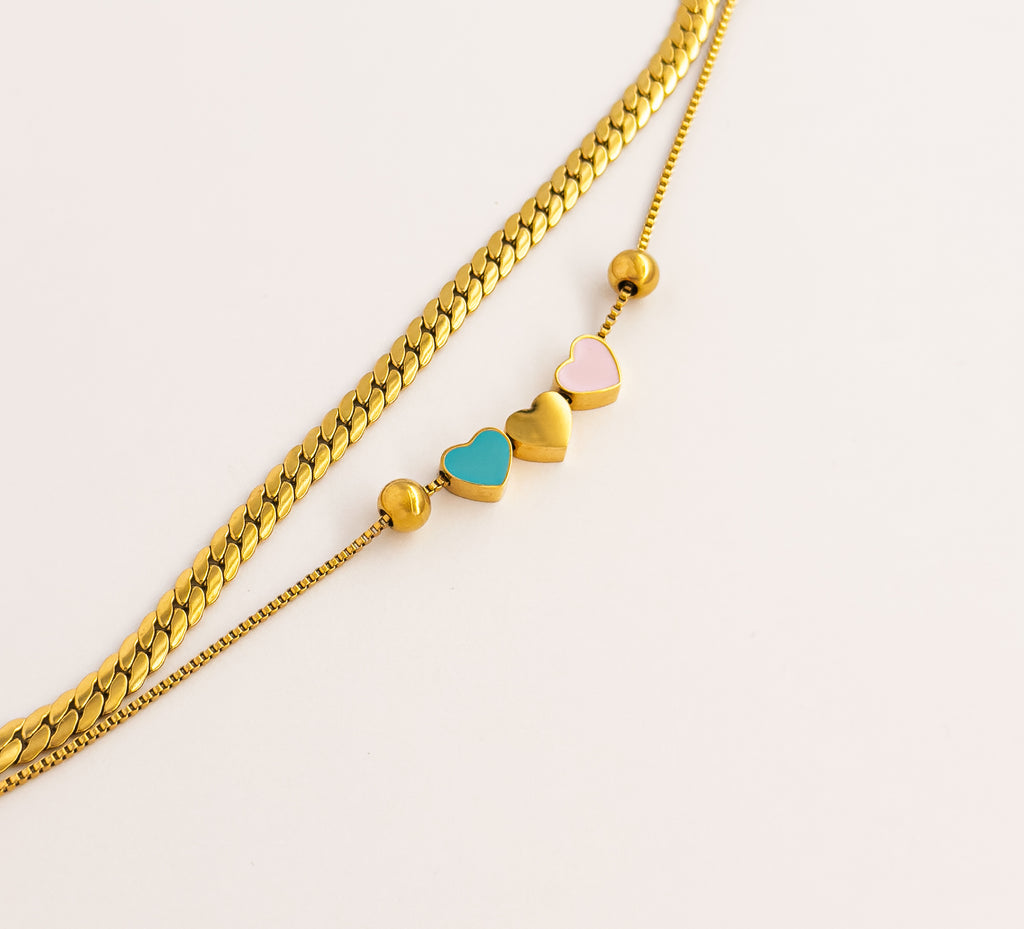 Trio Heart Necklace
