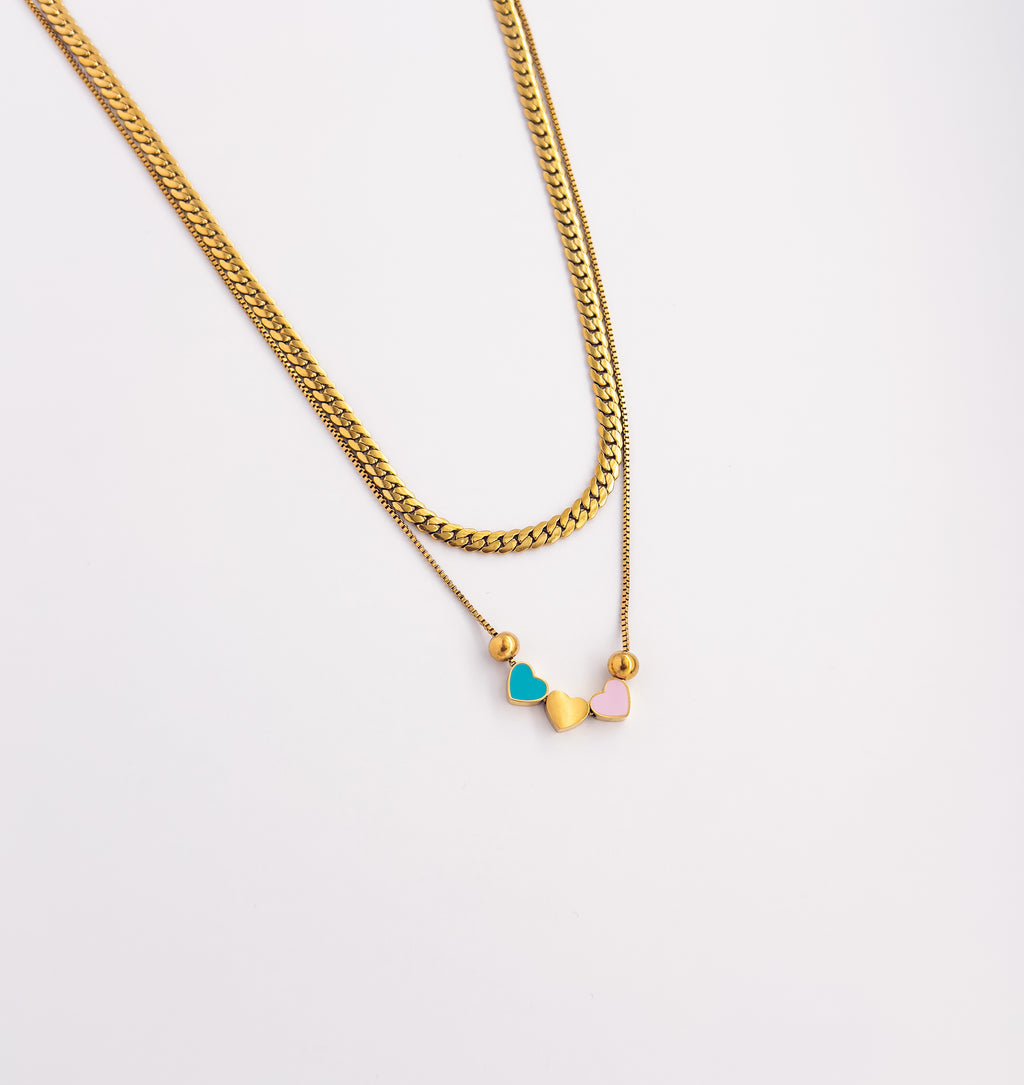 Trio Heart Necklace